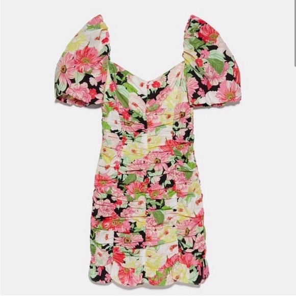 Zara Dresses & Skirts - Zara Multicolor Floral Dress